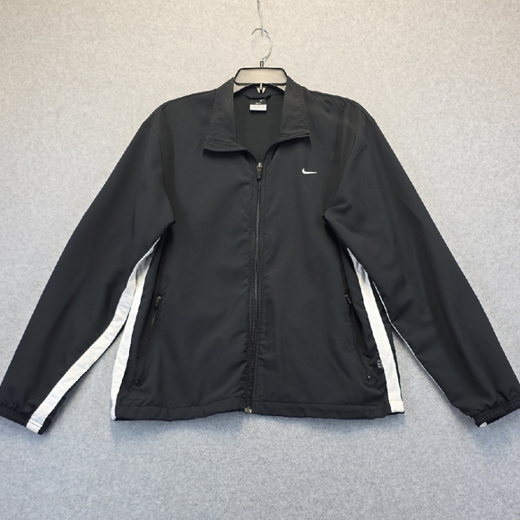 Nike Other - Nike Men's Black Windbreaker with White Accents